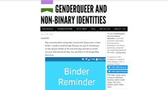 Desktop Screenshot of genderqueerid.com