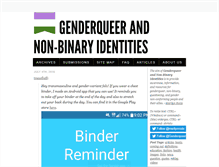 Tablet Screenshot of genderqueerid.com